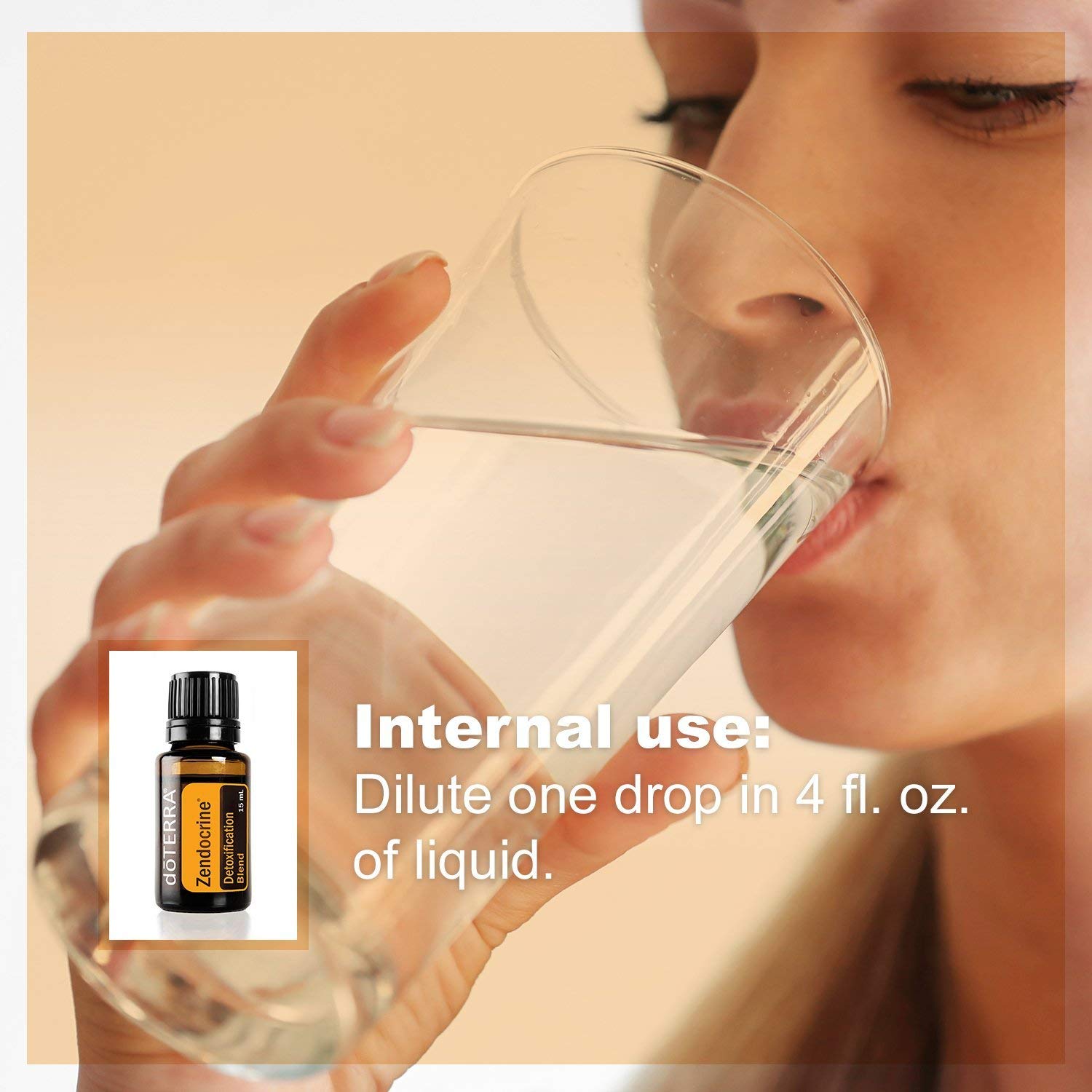 doTERRA Zendocrine diffuser scene shows calming aroma to support a mindful cleanse moment.