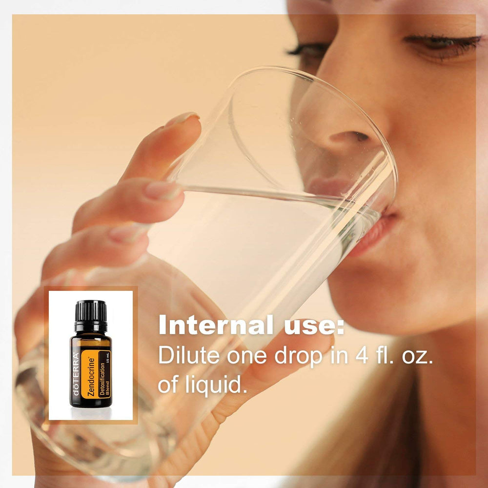 doTERRA Zendocrine diffuser scene shows calming aroma to support a mindful cleanse moment.