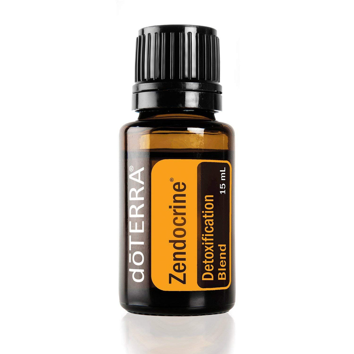 doTERRA Zendocrine bottle featuring rosemary, cilantro, and juniper for a detox-friendly routine.