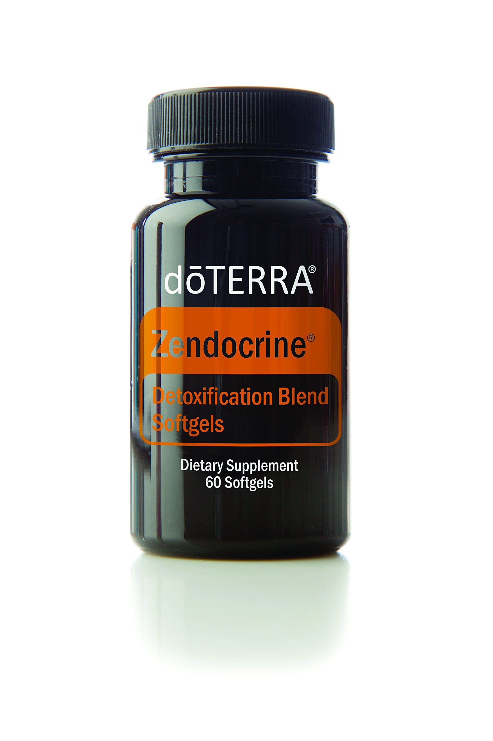 doTERRA Zendocrine softgels bottle, supports daily cleansing routines