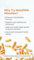 Pouring doTERRA MetaPWR Mito2Max capsules suggests easy daily use.