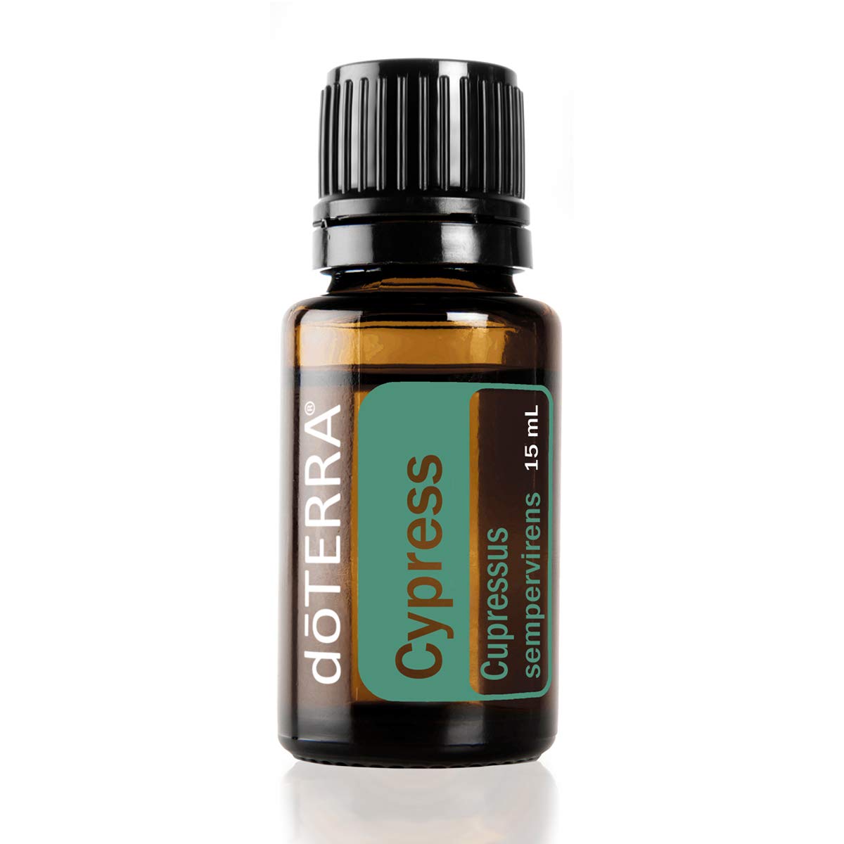 doTERRA Cypress bottle pour, energizing diffusion and easy topical use