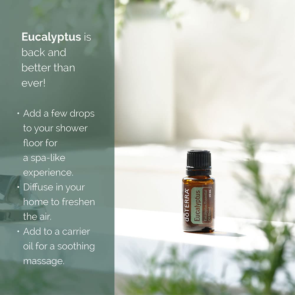 doTERRA Eucalyptus Radiata diffuser in a room creating a fresh atmosphere.