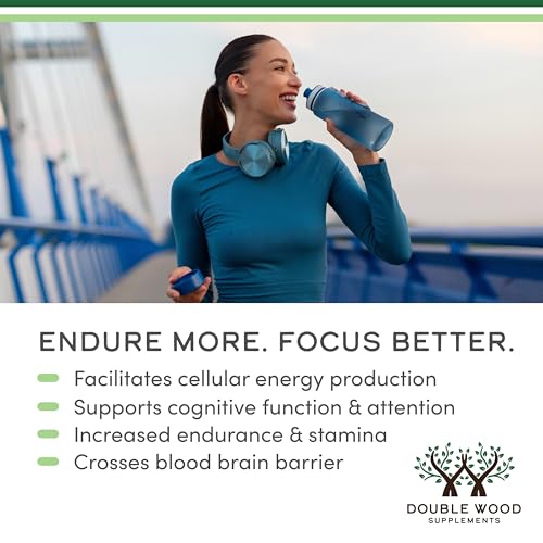 Double Wood Acetyl L-Carnitine bottle label highlights quality.