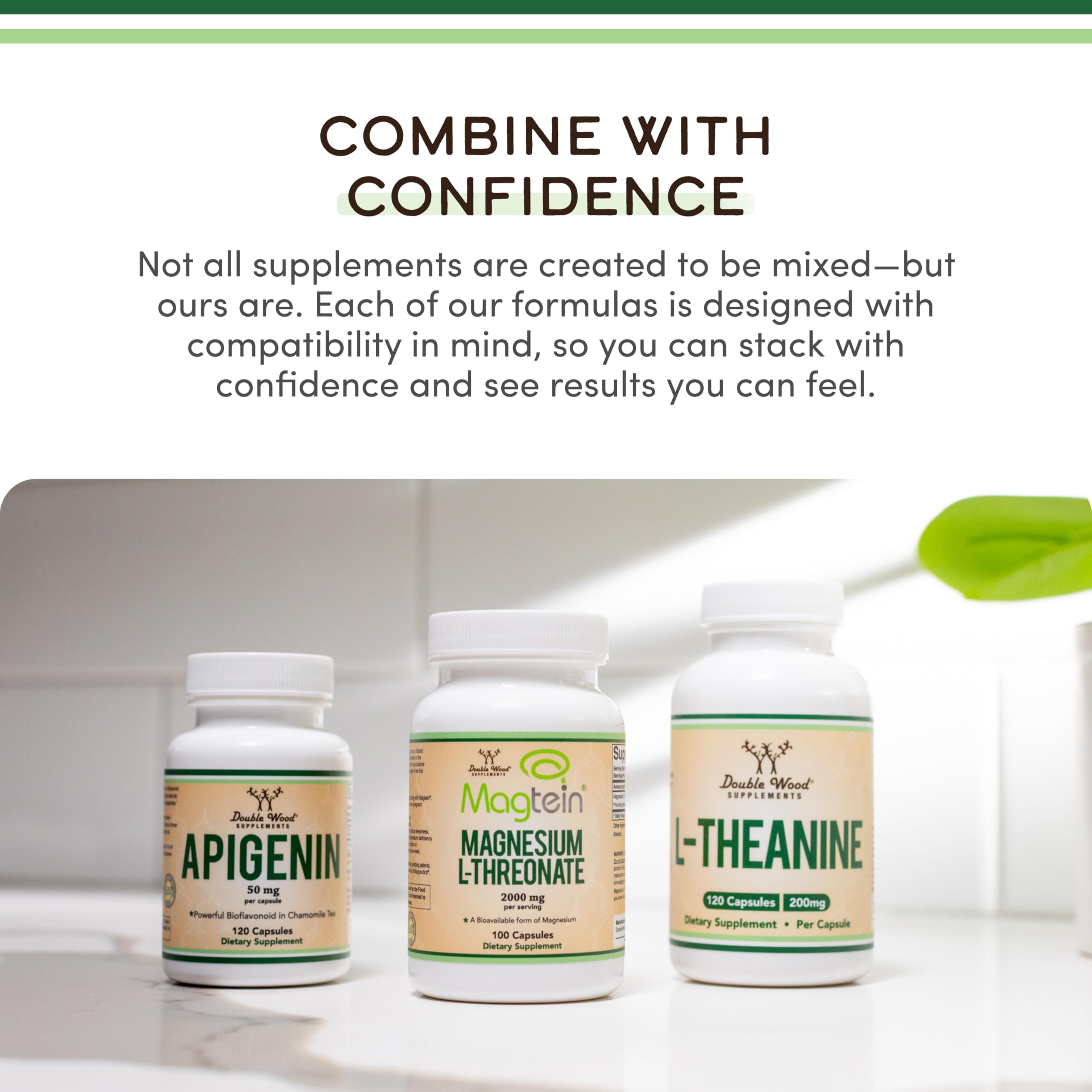 Double Wood Alpha GPC choline third-party testing icon conveys safety commitment