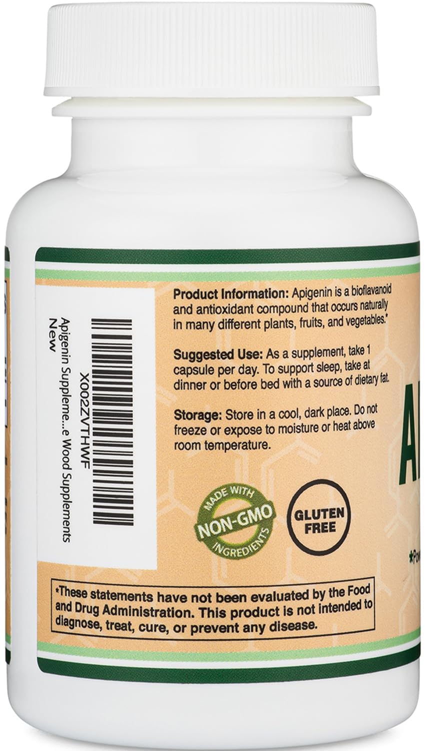 Double Wood Apigenin night routine setup suggesting sleep support