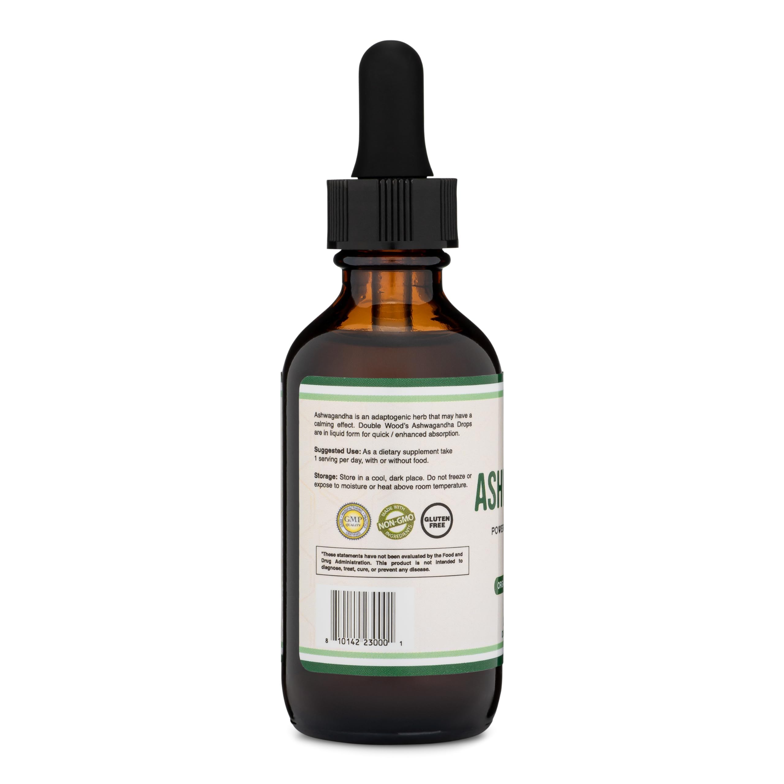 USA-manufactured testing lab logo for Double Wood Ashwagandha Drops quality control.