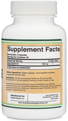 Label close-up highlights Non-GMO and gluten-free formula