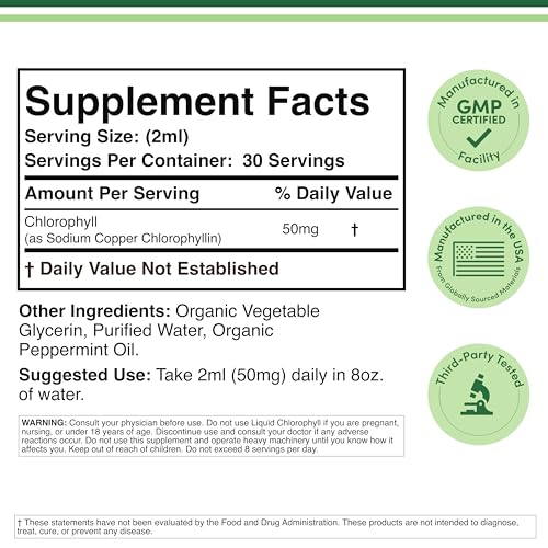Double Wood Chlorophyll Drops being poured into water for a clean-tasting boost.