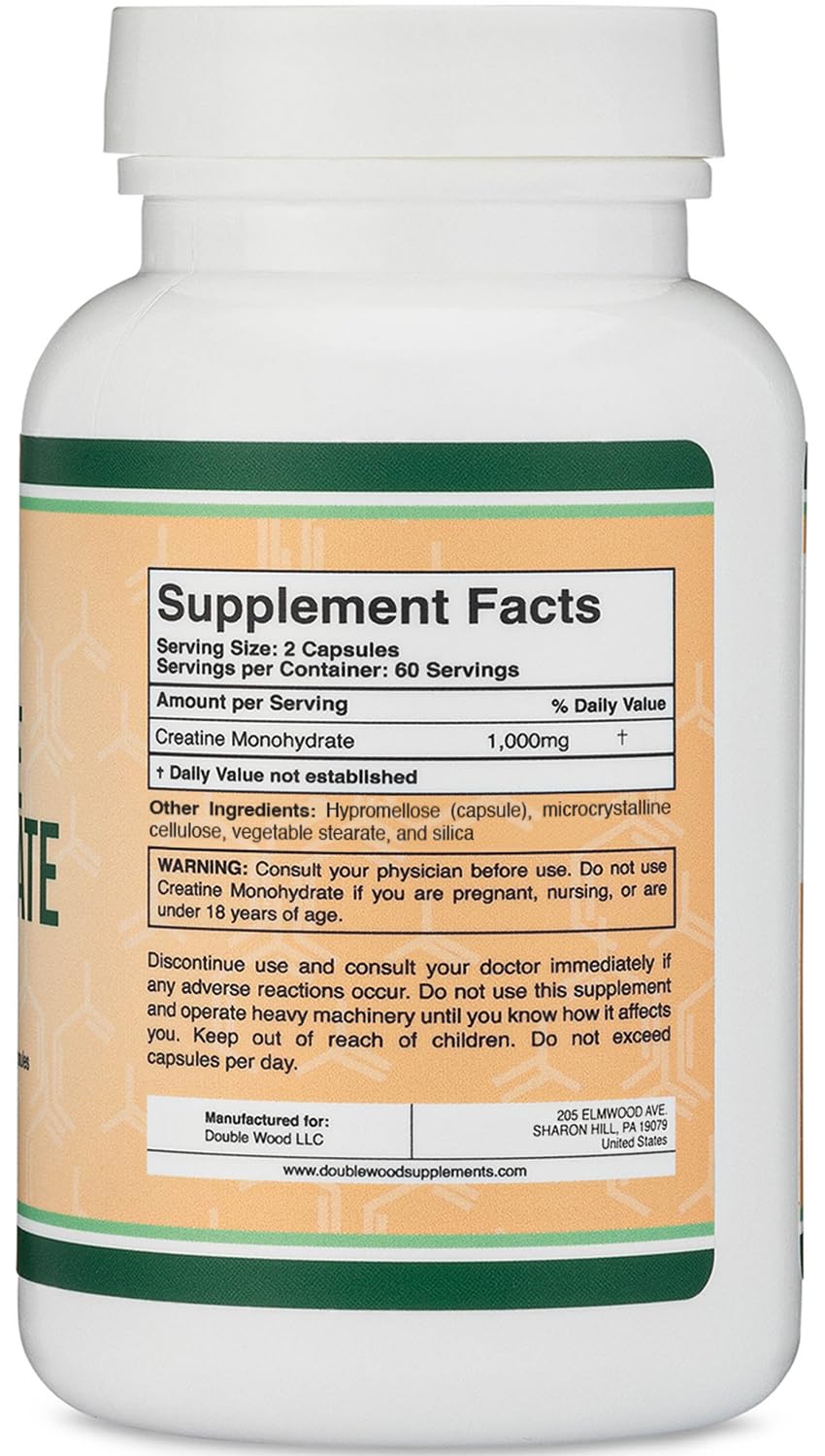 Stacked capsules arranged neatly signaling a two-month supply for workouts.