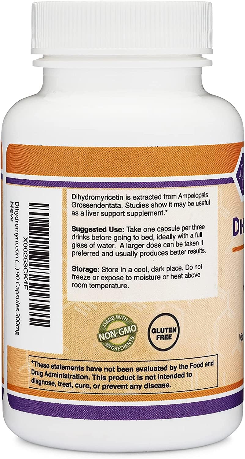 Double Wood DHM 50 bottle label, clear product details for informed choices.