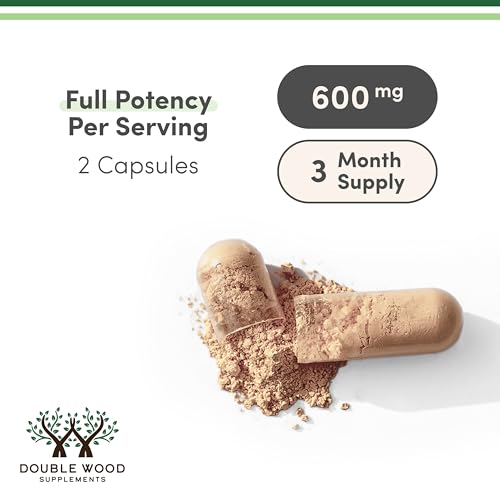 Double Wood Fadogia Agrestis capsules, 180-count, supporting consistent training routines