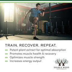 Double Wood plant-based capsules with natural Fadogia Agrestis extract for daily use