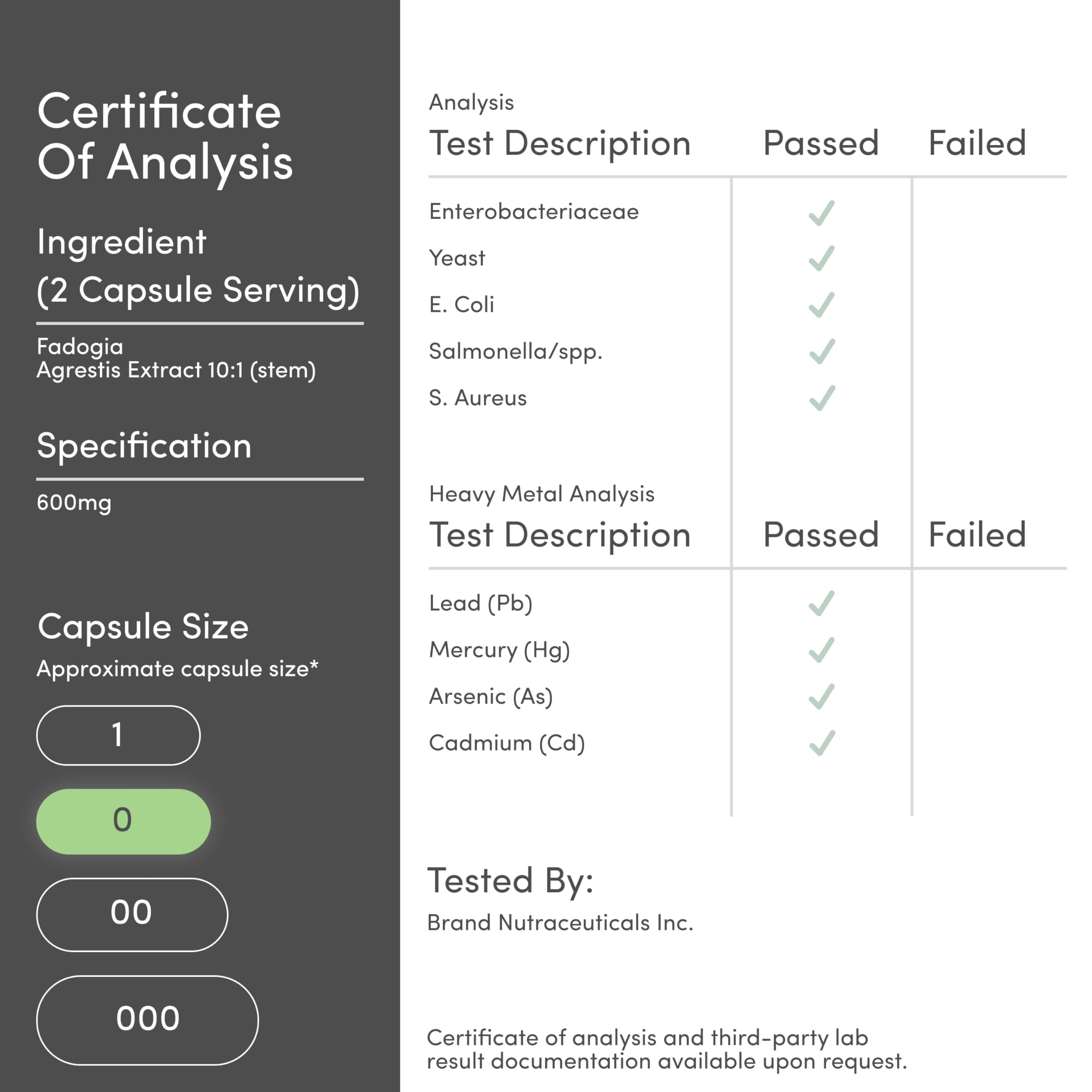 Label graphic highlights vegan, gluten-free, and non-GMO features
