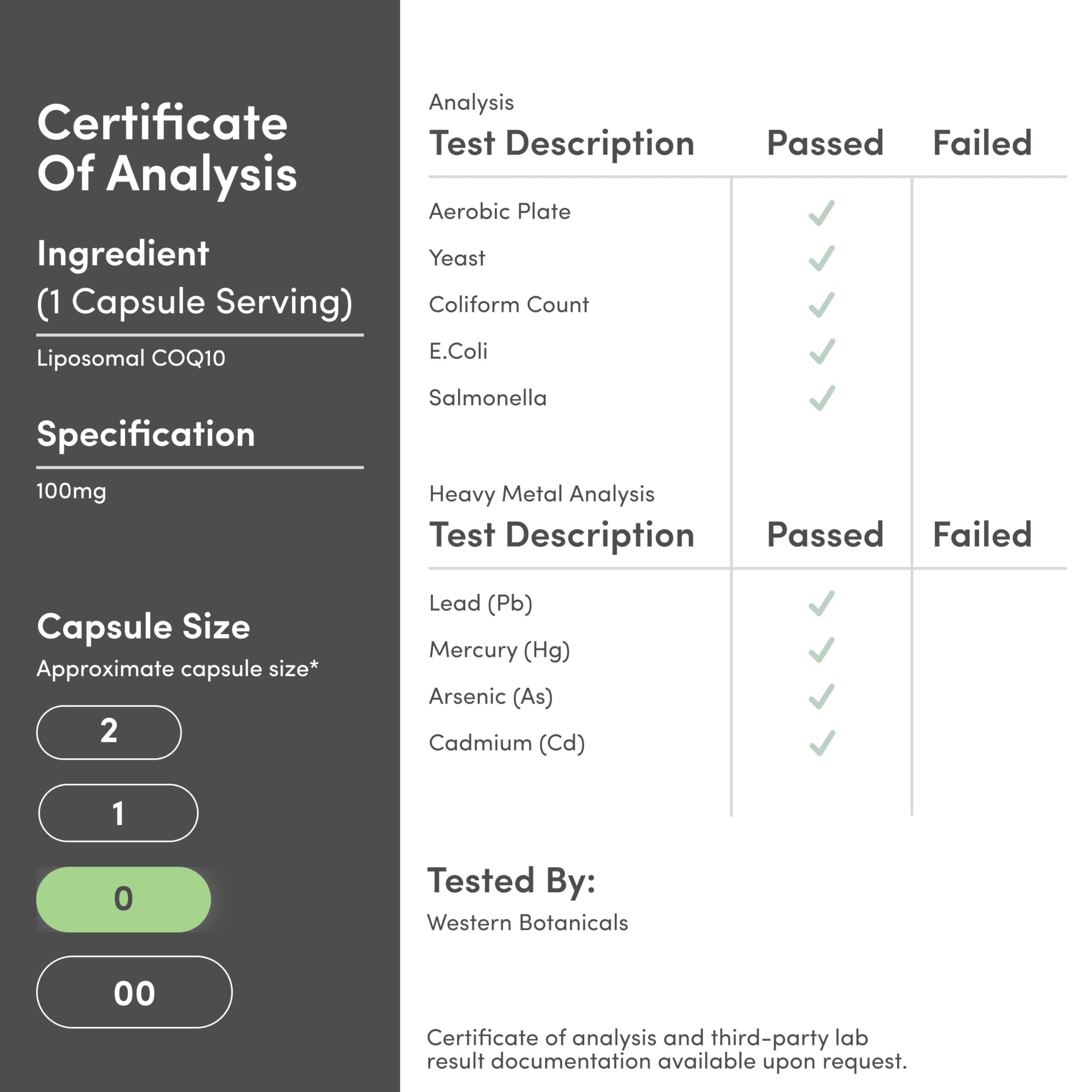 Close-up of Double Wood CoQ10 bottle with clear labeling and value.