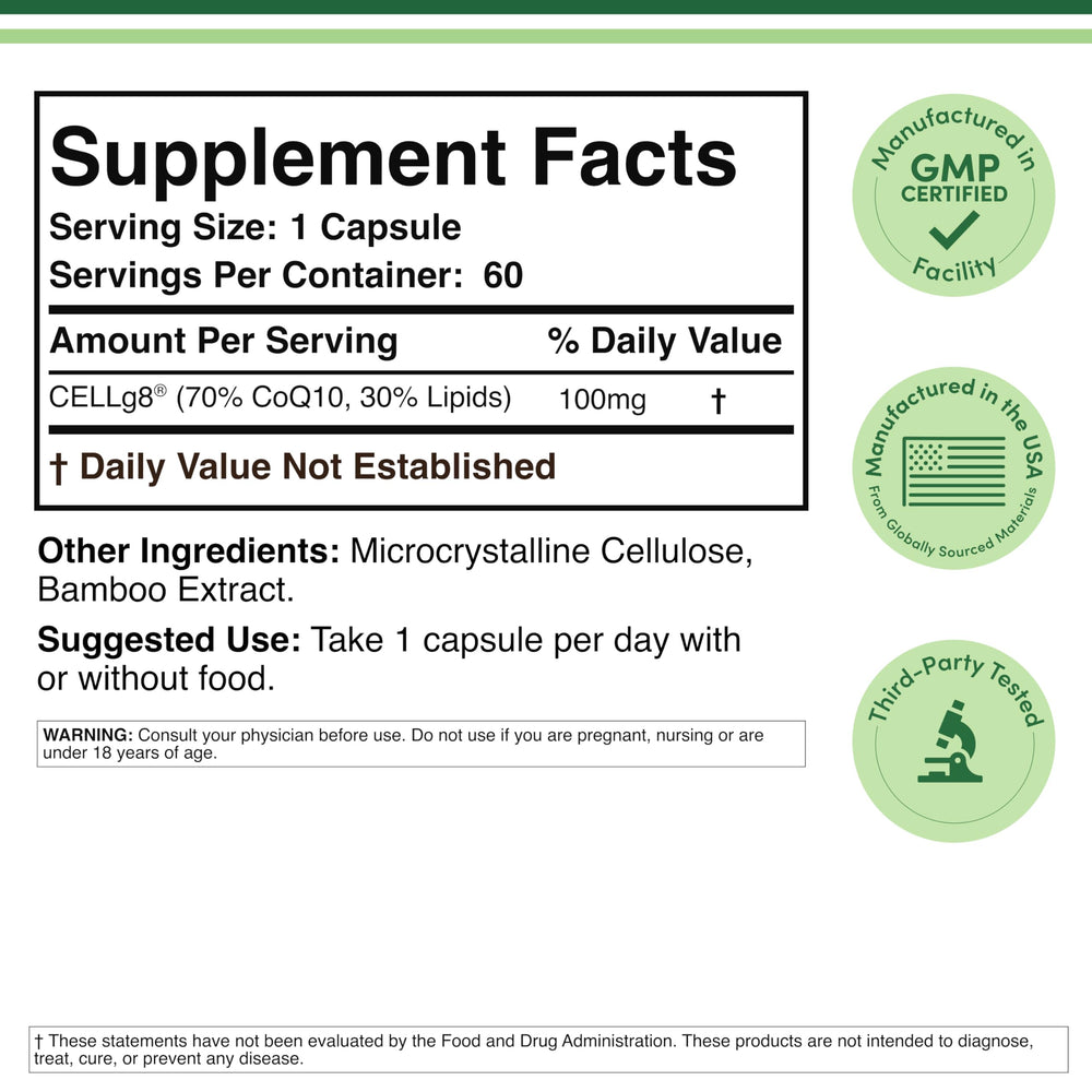 Serving Double Wood CoQ10 ready for your daily energy routine.