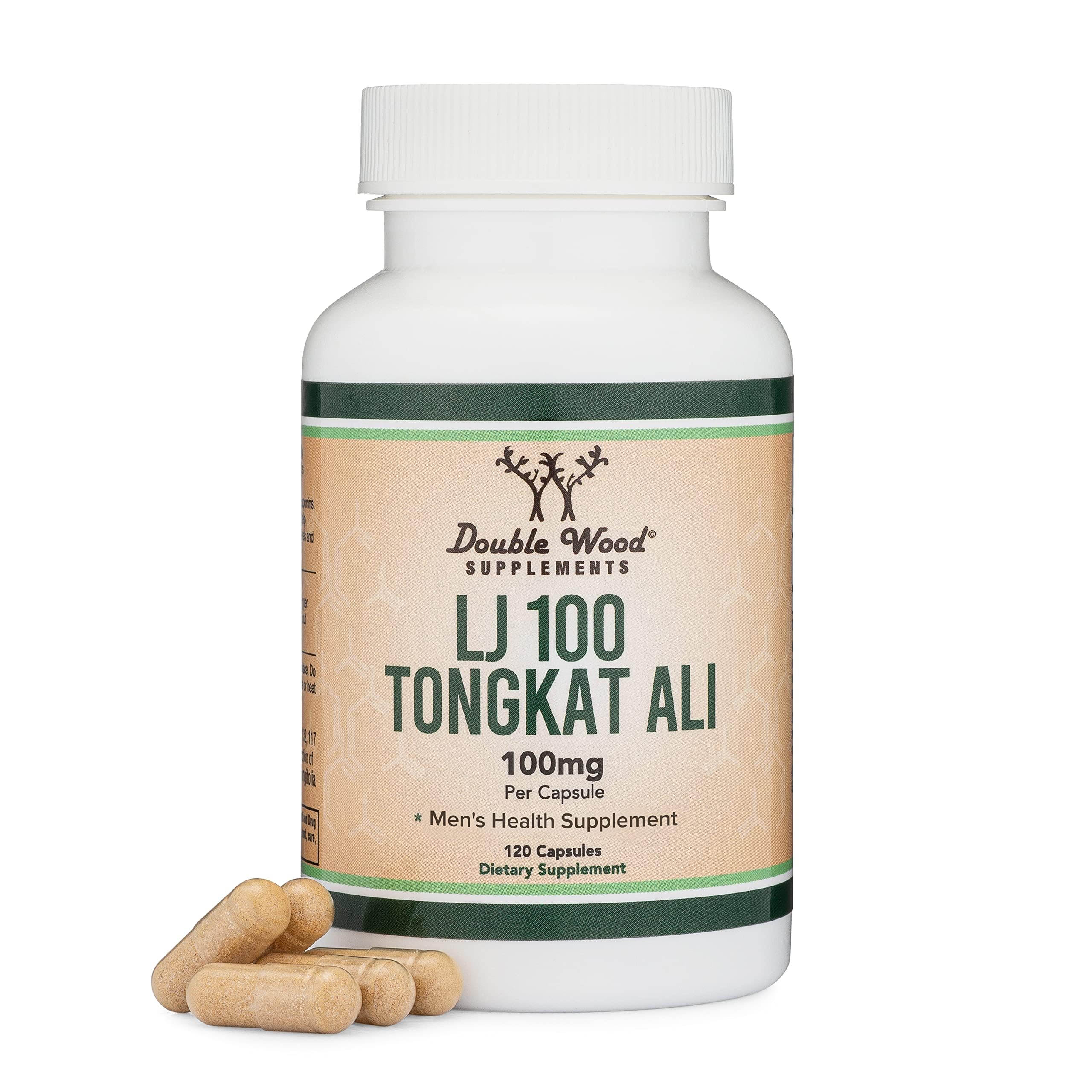Double Wood LJ100 Tongkat Ali capsules for daily vitality.