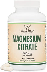 Double Wood Magnesium Citrato 800 mg cápsulas: apoyo digestivo suave para la regularidad ocasional.