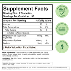 Closeup of gummies emphasizes soft texture and pleasant grape taste.