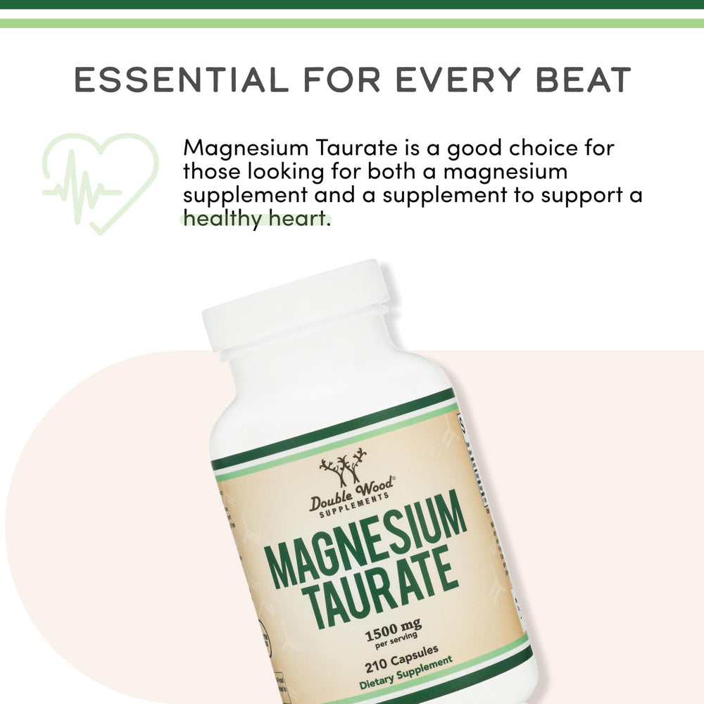 Double Wood Magnesium Taurate tested for microbes and heavy metals.