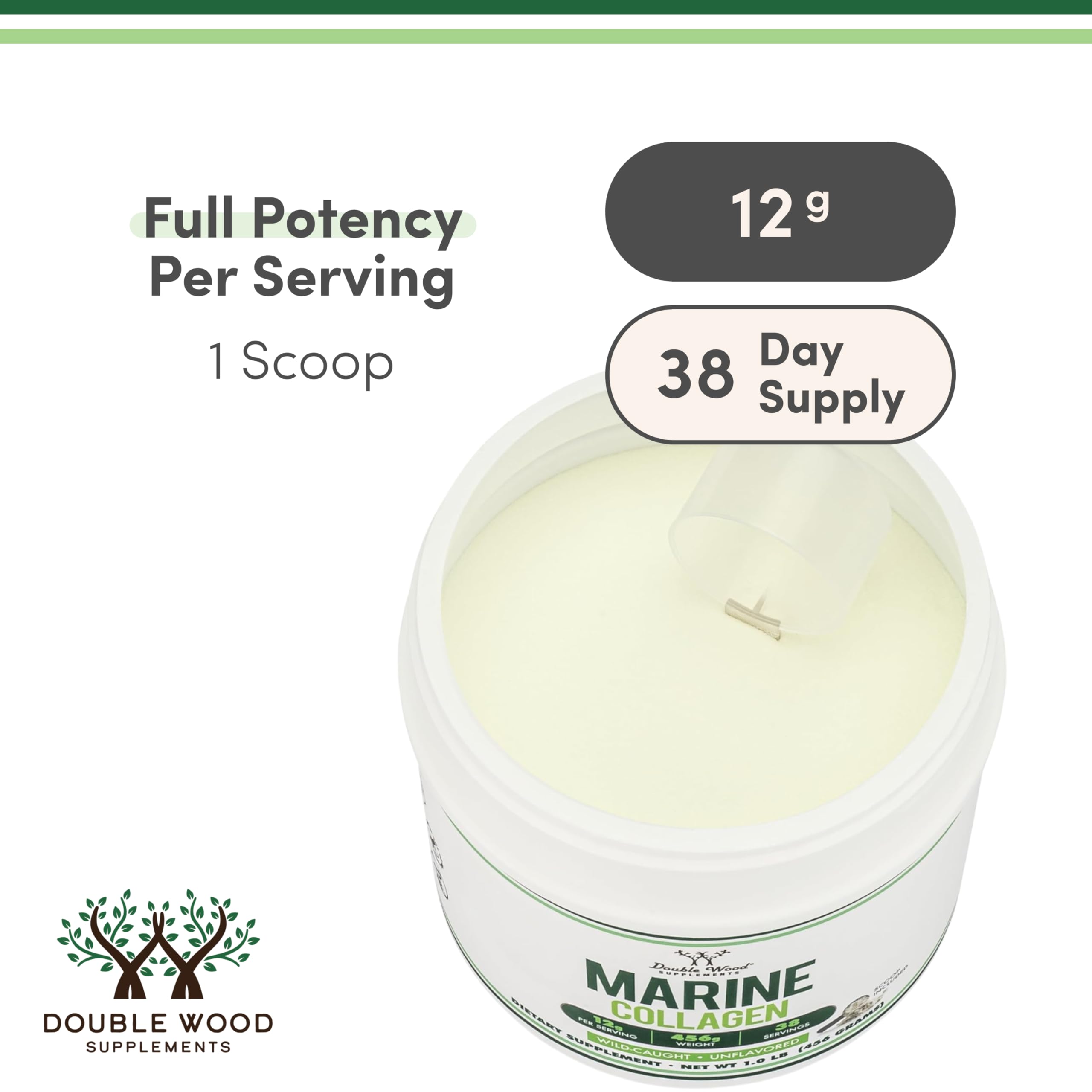 Double Wood micronized powder ready to mix into drinks.
