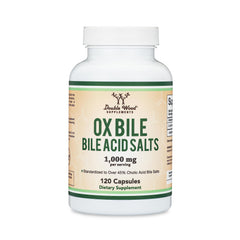 Double Wood Ox Bile packaging box emphasizes pure, tested quality.