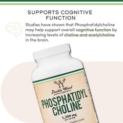 Double Wood Phosphatidylcholine packaging box signaling quality and trusted sourcing.