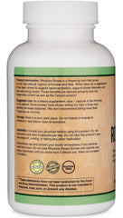 Double Wood Rhodiola Rosea 500mg packaging close-up with third-party test seal.