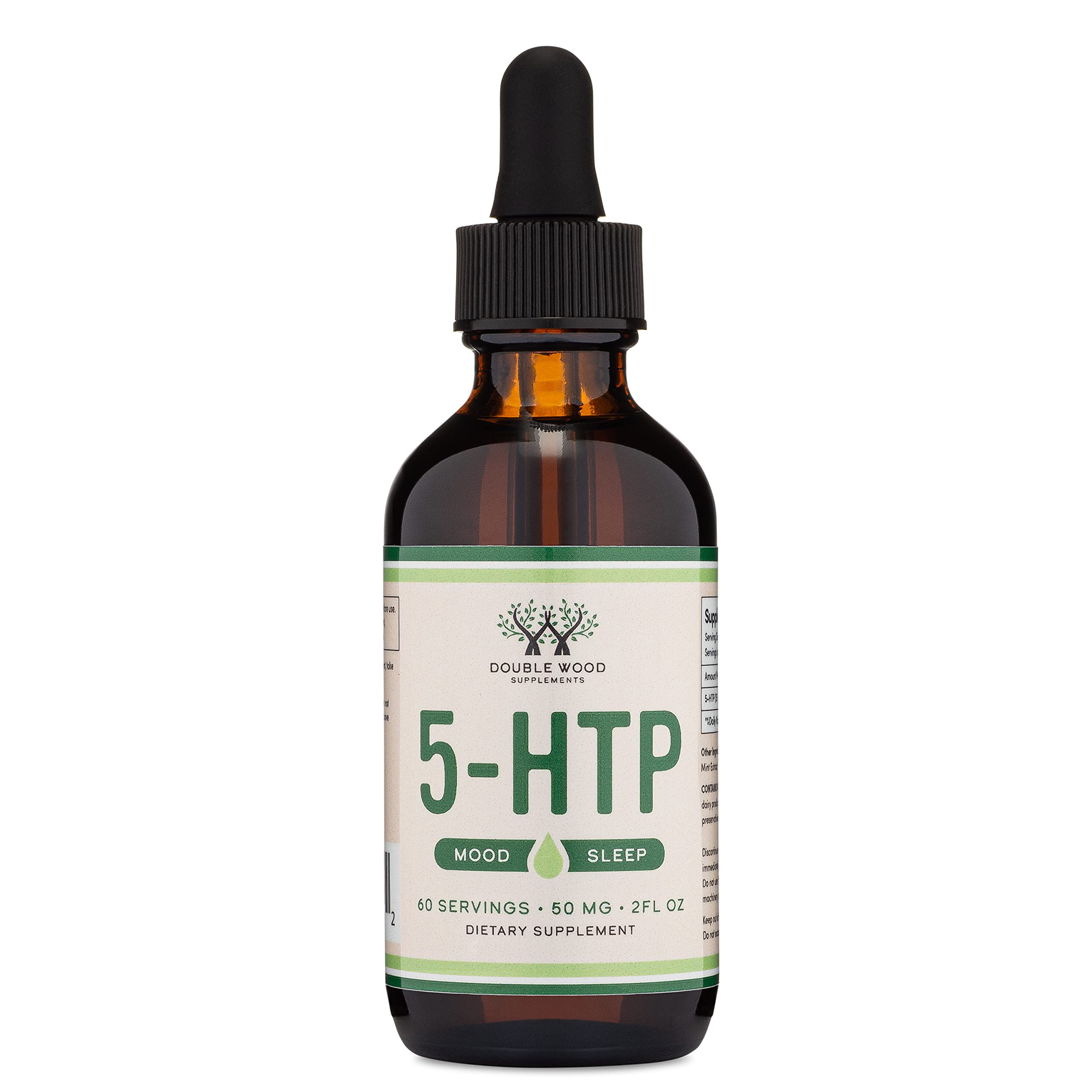 Label close-up shows 99%+ 5-HTP potency and 60 servings