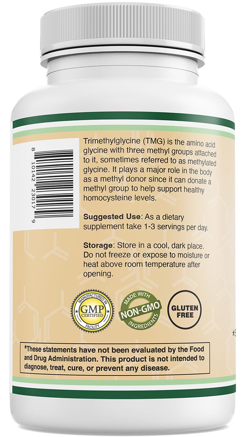 Gluten-free banner on Double Wood TMG bottle highlighting dietary compatibility