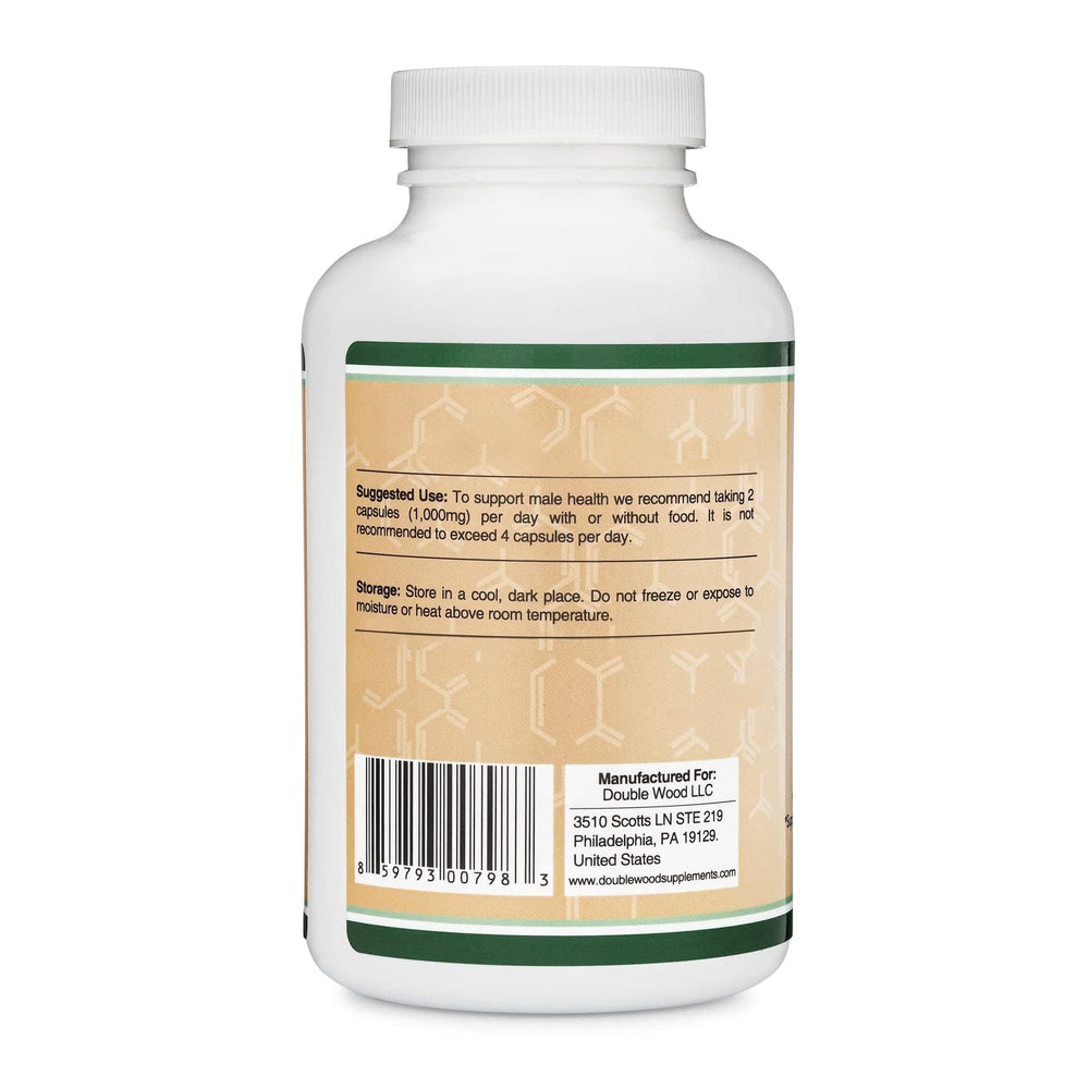 Double Wood Tribulus bottle displayed on white background for clean presentation