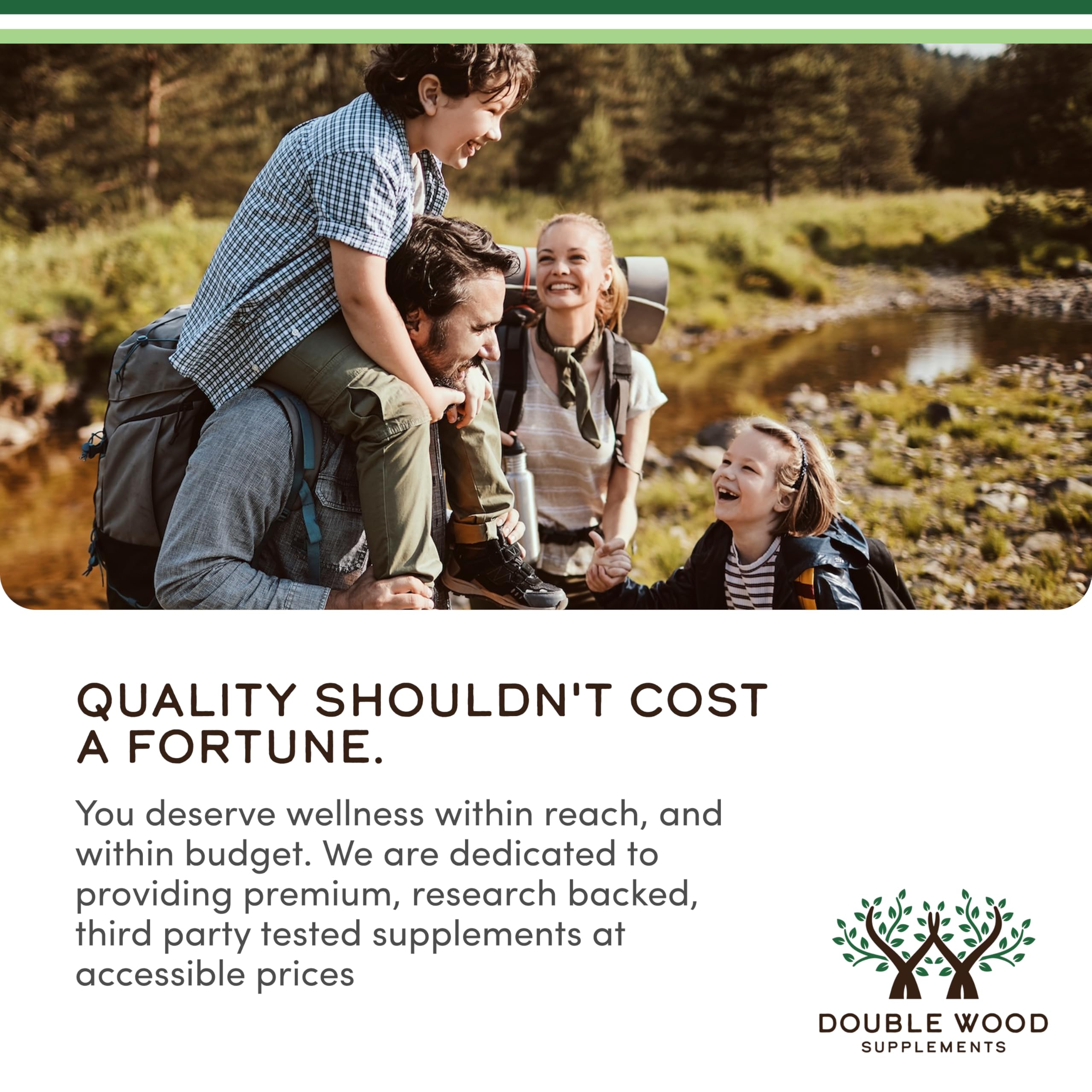 Double Wood amino acid powder dispensing scoop on a shaker illustrates easy mixing.