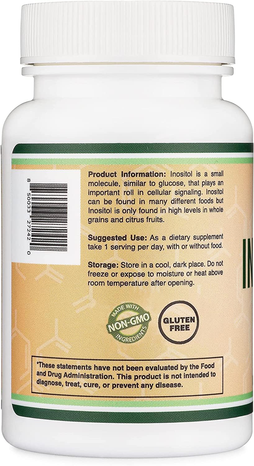 Double Wood Inositol caja de empaque con presentación limpia y segura
