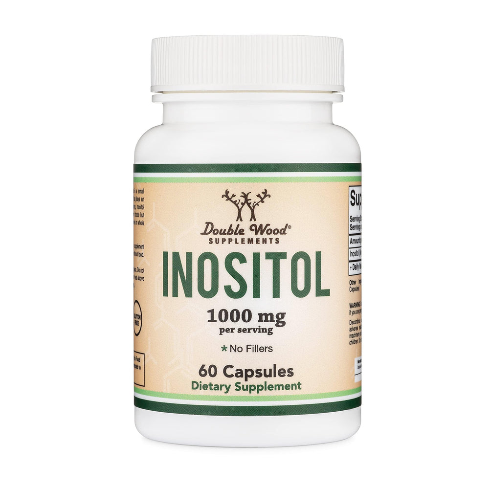 Double Wood Inositol cápsulas puras en frasco de calidad