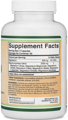 Double Wood MAG-8 label on bottle emphasizing gluten-free and Non-GMO quality.