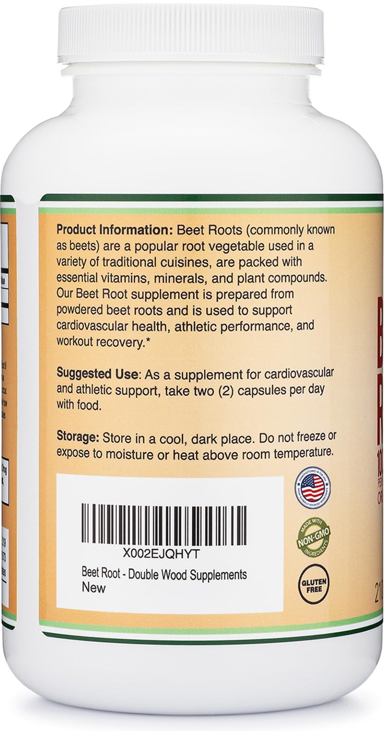 Etiqueta frontal Double Wood Remolacha, descubre ingredientes orgánicos confiables.