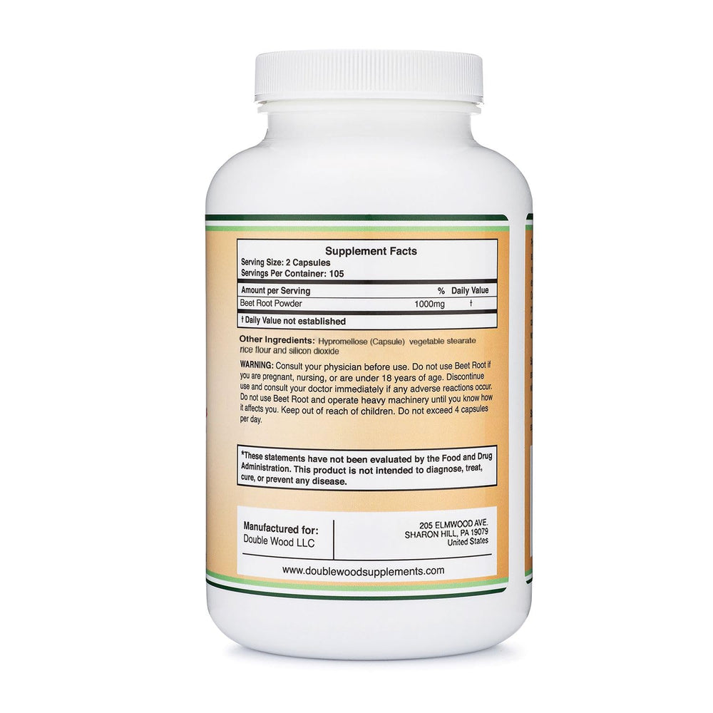 Lista de ingredientes y origen Double Wood Remolacha, garantía de calidad.