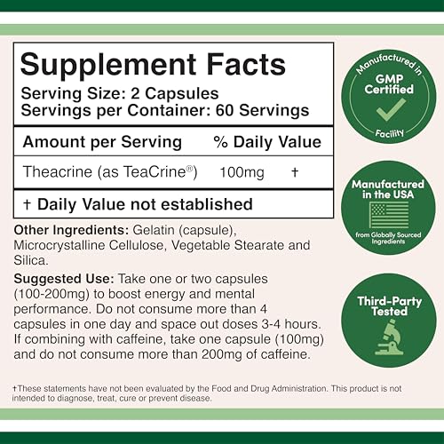 Double Wood Theacrine capsules closeup showing premium quality and texture