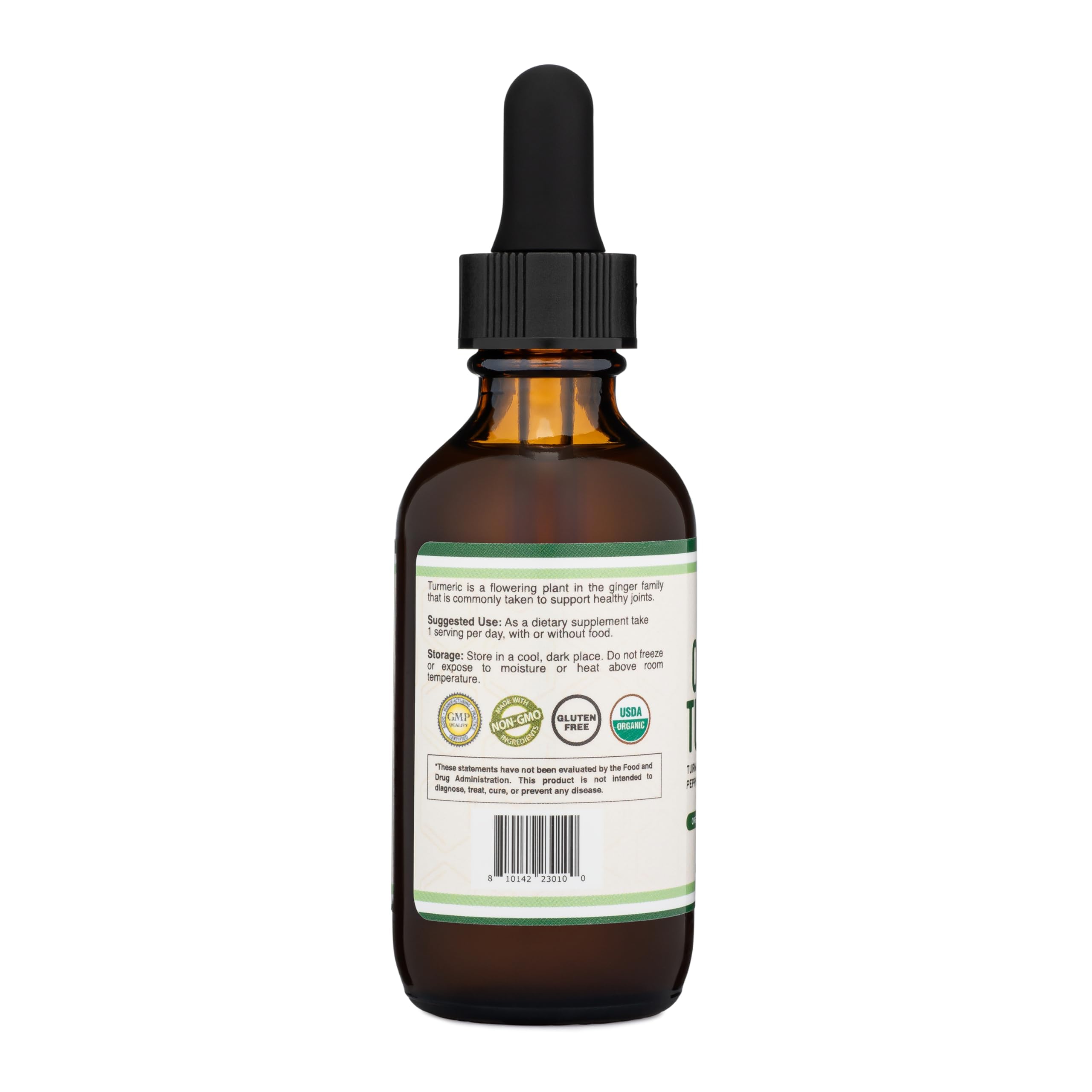 Double Wood Turmeric Drops added to tea for enhanced flavor and potential joint support.