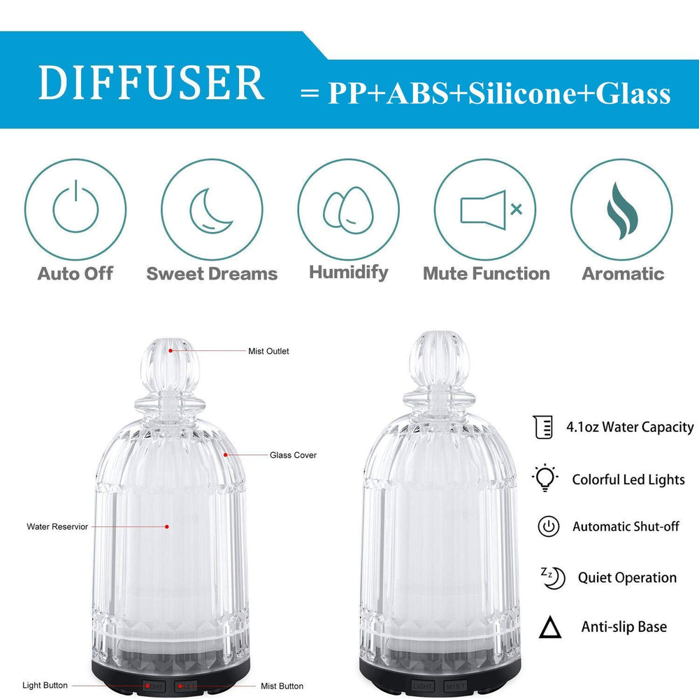DOUDING compact diffuser operates quietly for desks and bedrooms.