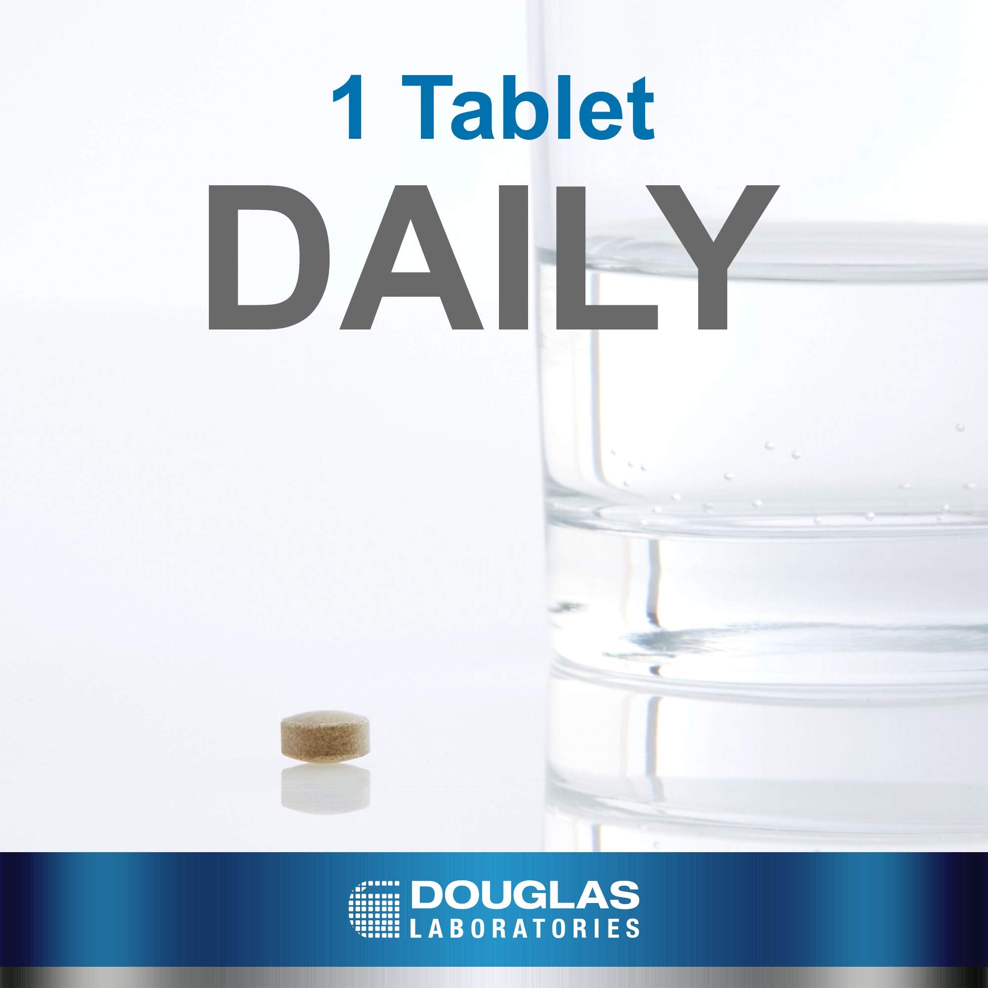 Douglas Laboratories Amino-Iron tablets closeup highlighting compact easy-to-swallow form