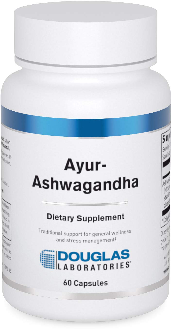 Douglas Laboratories Ayur-Ashwaganda bottle for energy support