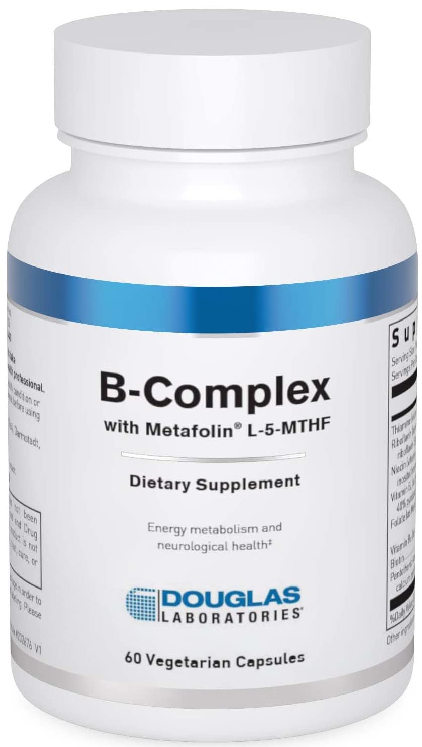 Douglas Laboratories B-Complex Metafolin bottle for daily energy support.