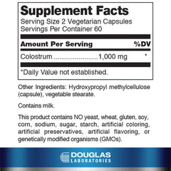 Douglas Laboratories colostrum capsules pack for easy daily use