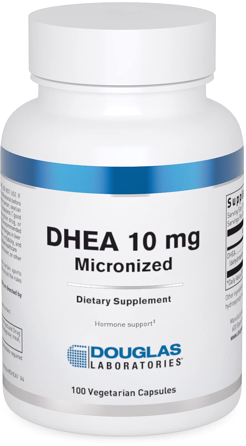 Douglas Laboratories DHEA 10 mg capsules bottle supports hormone balance