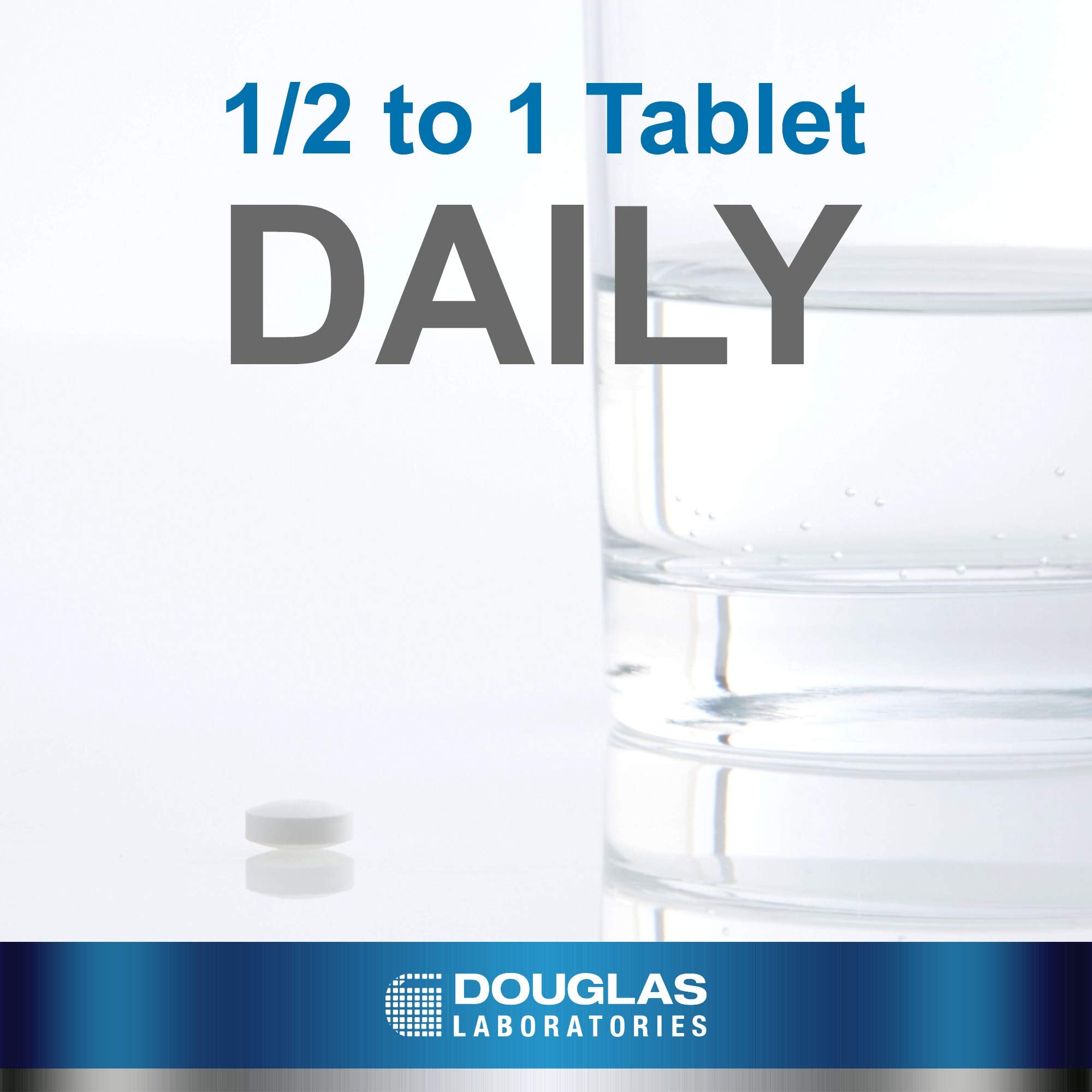 Box packaging of Douglas Laboratories DHEA 25 mg tablets underscoring quality