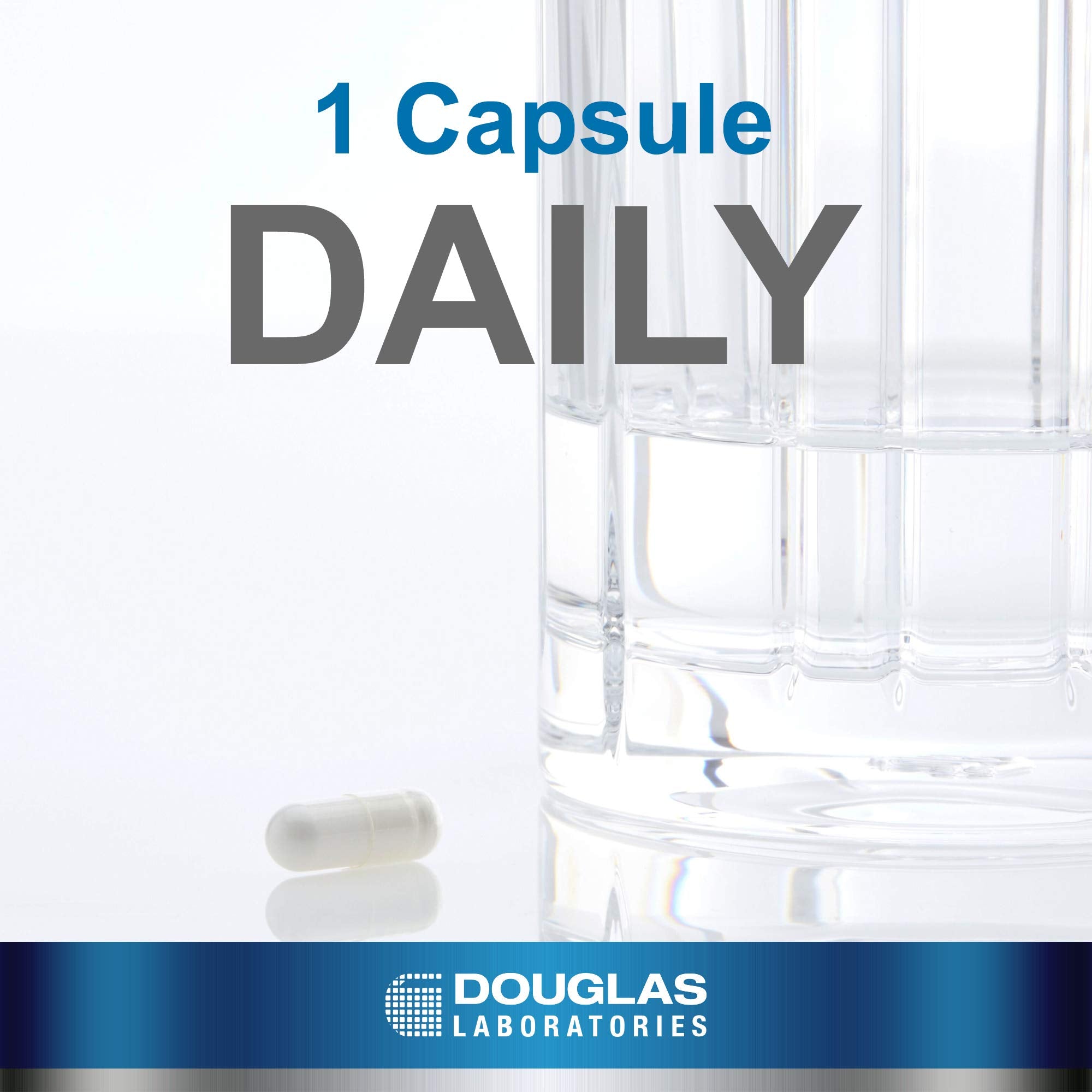 Douglas Laboratories L-Theanine capsules on white background for simple daily use