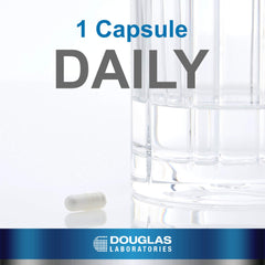Douglas Laboratories L-Theanine capsules on white background for simple daily use