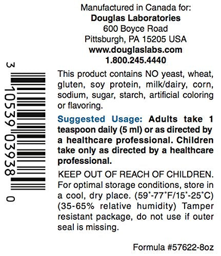 Dropper dispensing Douglas Laboratories Liquid Magnesium for convenient daily use
