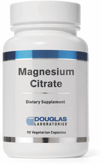Douglas Laboratories Magnesium Citrate 150 mg bottle demonstrates muscle support and digestion-friendly design.
